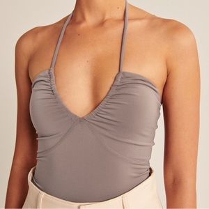 Abercrombie halter brownish gray